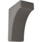 Ekena Millwork 3 1/2"W x 6"D x 8"H Clarksville Wood Vintage Decor Bracket, Reclaimed Grey BKTWD04X06X08CVGY - alternate 1